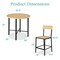 Best Choice Products 5-Piece Modern Round Counter Height Dining Set w/ 4 Chairs, 1.5in Thick Table